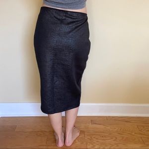🖤 Apt 9 Black Shimmer Stretchy Skirt Office Attire